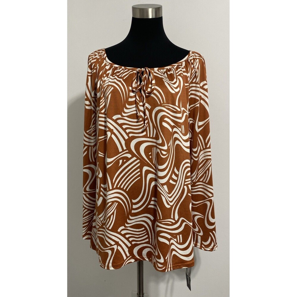 Double Take Top Women's 3X Plus Slinky Stretch Career Work Office Professional